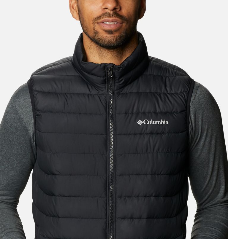 Thumbnail: Men's Powder Lite Insulated Vest, Color: Black, image 4