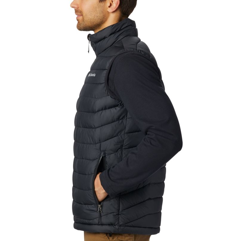 Men's Powder Lite Vest, Color: Black, image 3