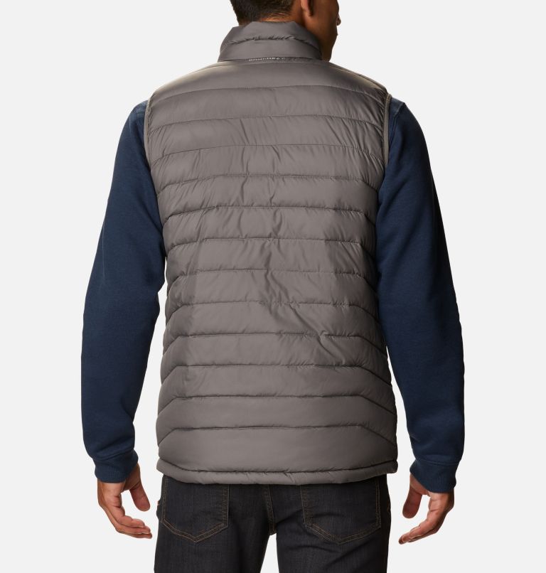 Thumbnail: Men's Powder Lite Vest - Tall, Color: City Grey, image 2