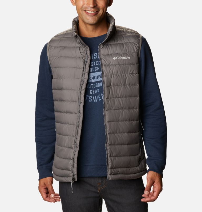 Men's Powder Lite Vest, Color: City Grey, image 1