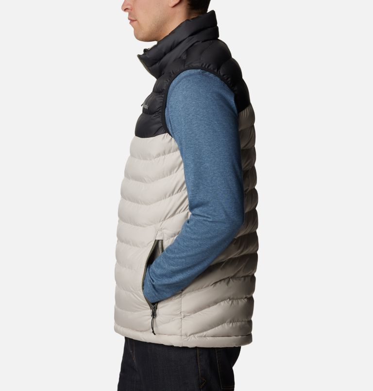Men's Powder Lite Insulated Vest, Color: Dark Stone, Shark, image 3