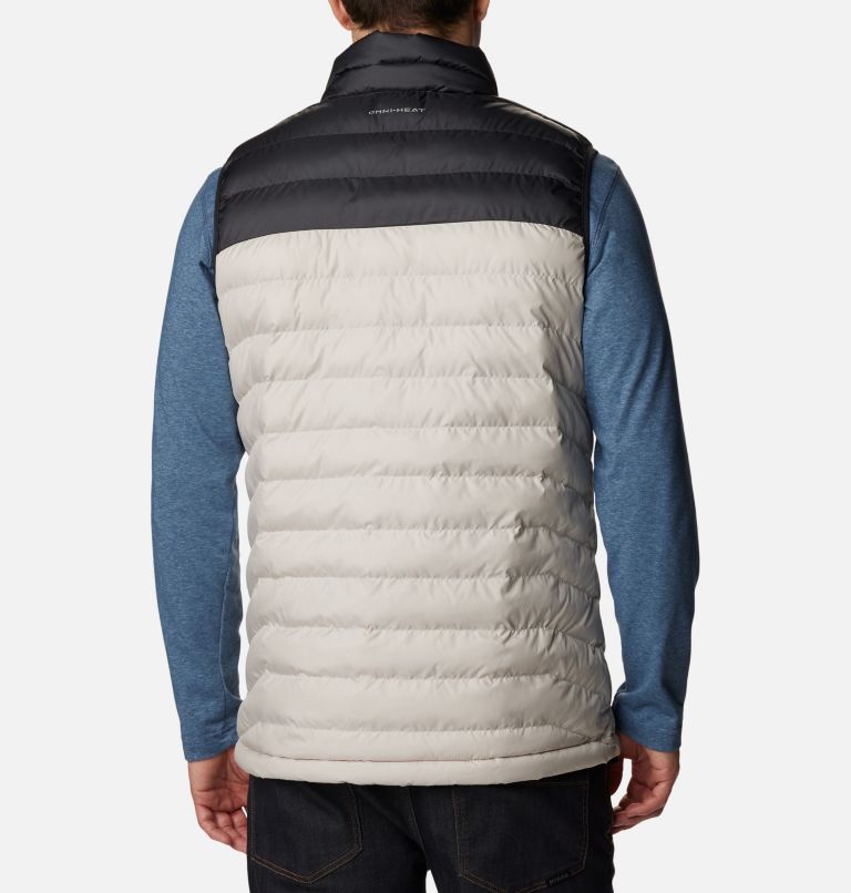 Men's Powder Lite Insulated Vest, Color: Dark Stone, Shark, image 2