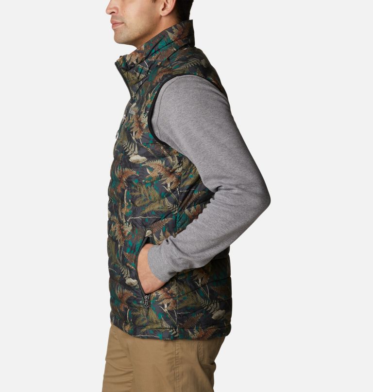 Thumbnail: Men's Powder Lite Vest, Color: Spruce North Woods Print, image 3