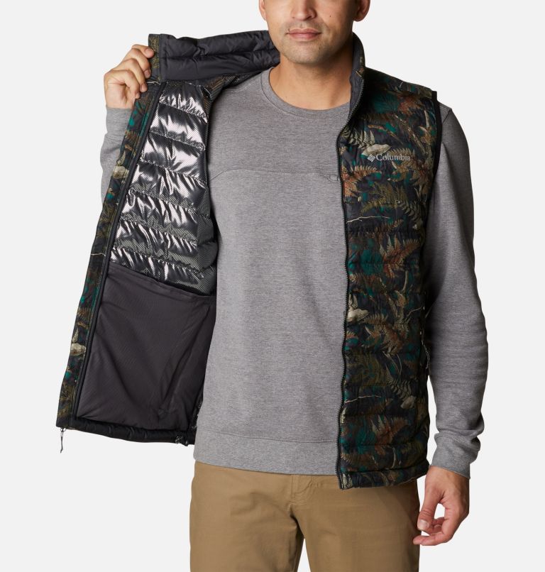 Thumbnail: Men's Powder Lite Vest, Color: Spruce North Woods Print, image 5