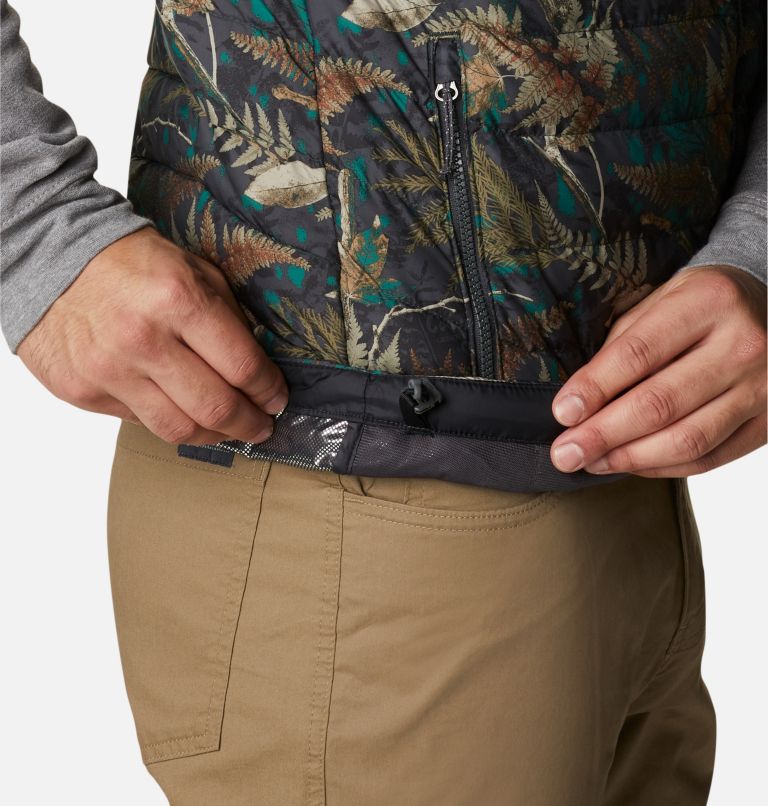 Men's Powder Lite Vest, Color: Spruce North Woods Print, image 7