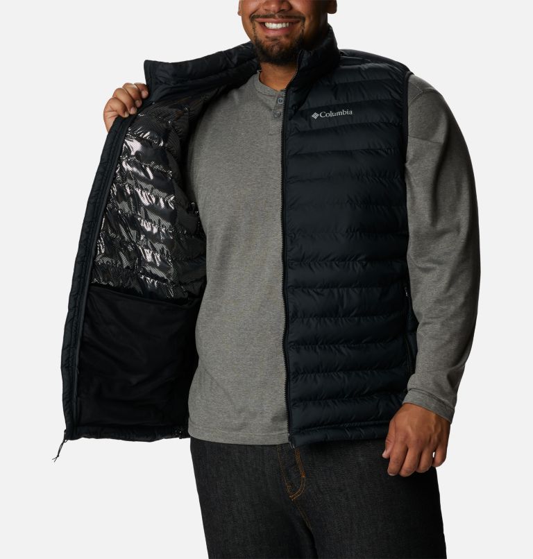 Men's Powder Lite Insulated Vest - Extended Size, Color: Black, image 5