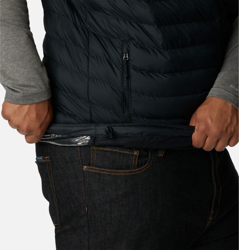 Thumbnail: Men's Powder Lite Insulated Vest - Extended Size, Color: Black, image 7