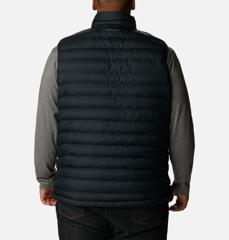 Men's Powder Lite Insulated Vest - Extended Size, Color: Black, image 2