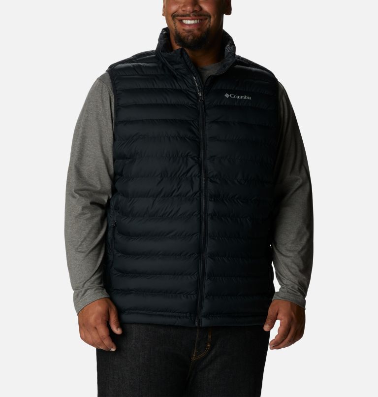 Thumbnail: Men's Powder Lite Insulated Vest - Extended Size, Color: Black, image 1