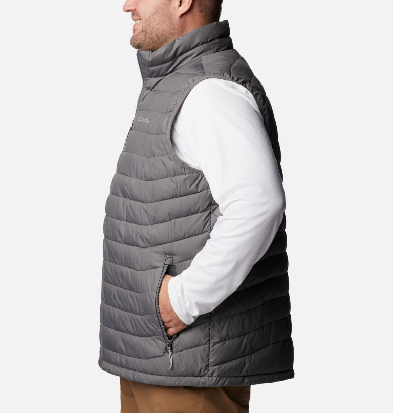 Thumbnail: Men's Powder Lite Vest - Big, Color: City Grey, image 3