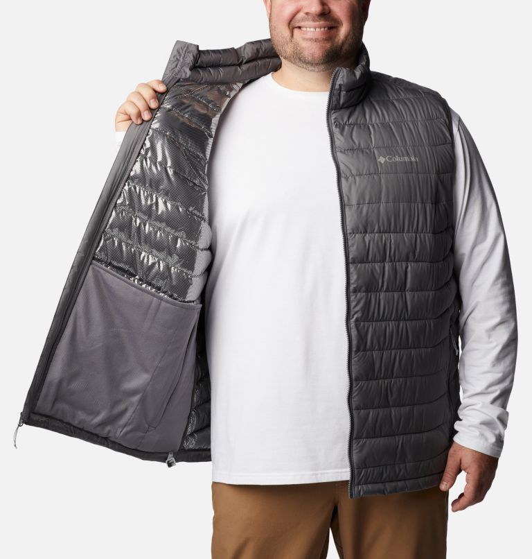 Men's Powder Lite Vest - Big, Color: City Grey, image 5