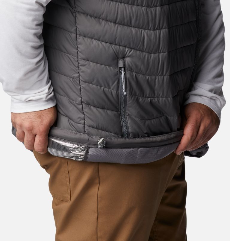 Men's Powder Lite Vest - Big, Color: City Grey, image 7