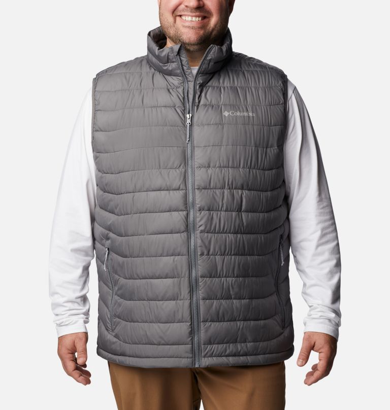 Thumbnail: Men's Powder Lite Vest - Big, Color: City Grey, image 1