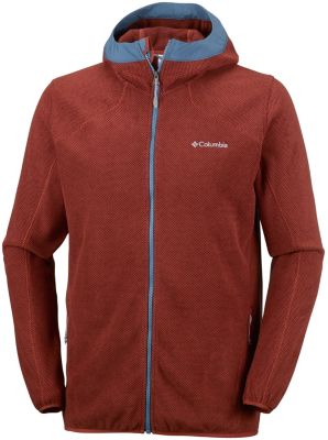 Men's Tough Hiker&trade; Hooded Fleece Jacket Tough Hiker&trade; Hooded Fleece | 213 | L, Rusty, Blue Heron, front