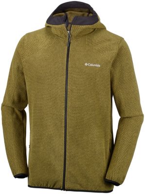 Men's Tough Hiker&trade; Hooded Fleece Jacket Tough Hiker&trade; Hooded Fleece | 213 | L, Mossy Green, Black, front