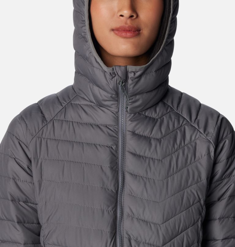Women's Powder Lite Mid Insulated Jacket - 2023 COLLECTION, Color: City Grey, image 4
