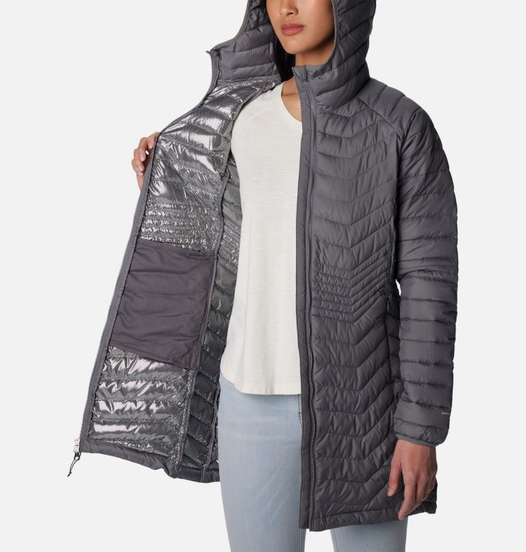 Women's Powder Lite Mid Jacket, Color: City Grey, image 5