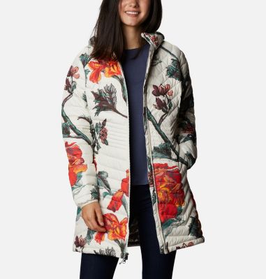 Powder Lite&trade; Mid Jacke f&uuml;r Damen Powder Lite&trade; Mid Jacket | 192 | S, Chalk Botanica Print, front