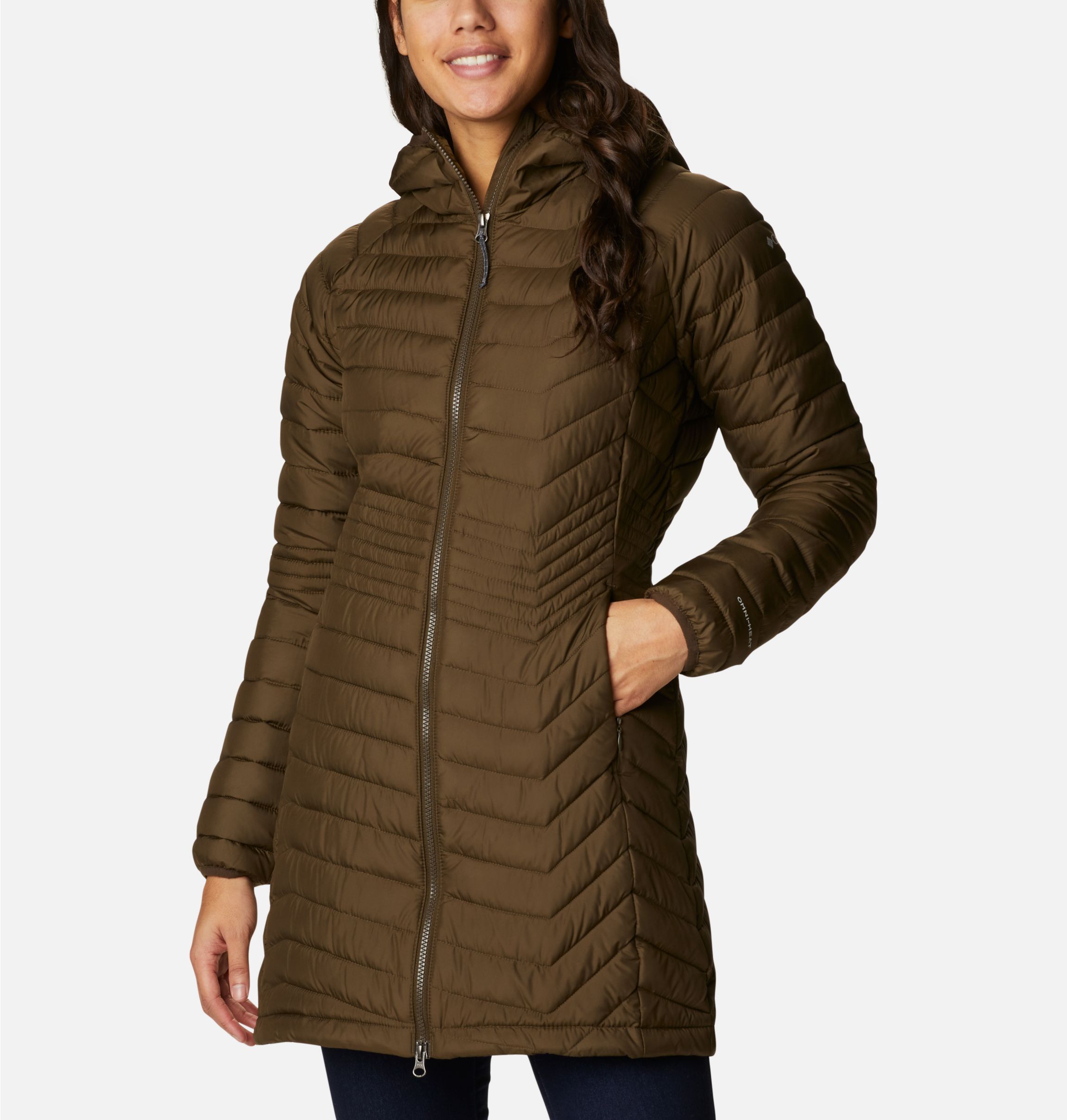 Columbia Women's Powder Lite Hooded Jacket, Beetroot, X-Small at   Women's Coats Shop