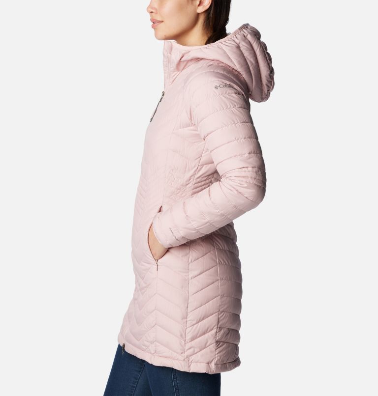 Women's Powder Lite Mid Jacket, Color: Dusty Pink, image 3