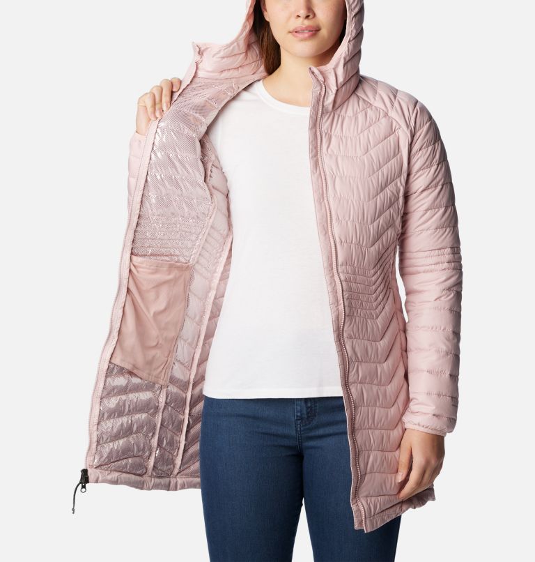 Thumbnail: Women's Powder Lite Mid Jacket, Color: Dusty Pink, image 5