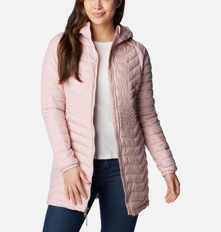 Columbia Women's Powder Lite Hooded Jacket, Beetroot, X-Small at   Women's Coats Shop