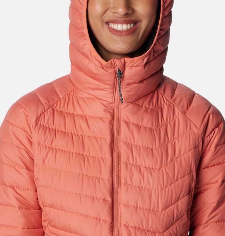 Women's Powder Lite Mid Jacket, Color: Faded Peach, image 4