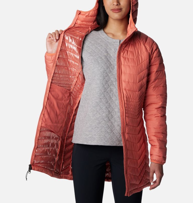Women's Powder Lite Mid Jacket, Color: Faded Peach, image 5