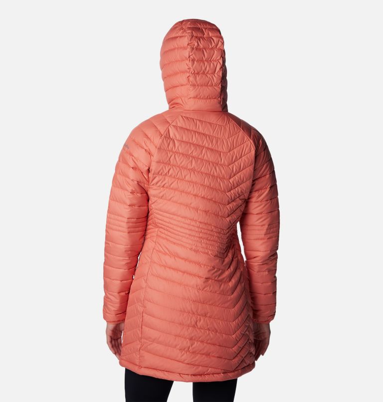 Women's Powder Lite Mid Jacket, Color: Faded Peach, image 2