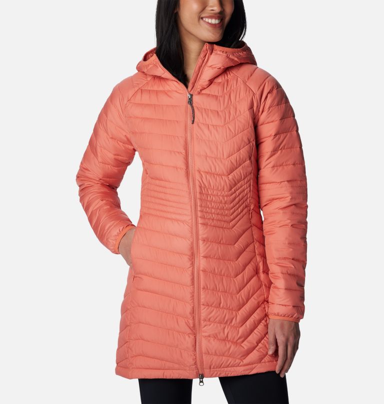 Thumbnail: Women's Powder Lite Mid Jacket, Color: Faded Peach, image 1