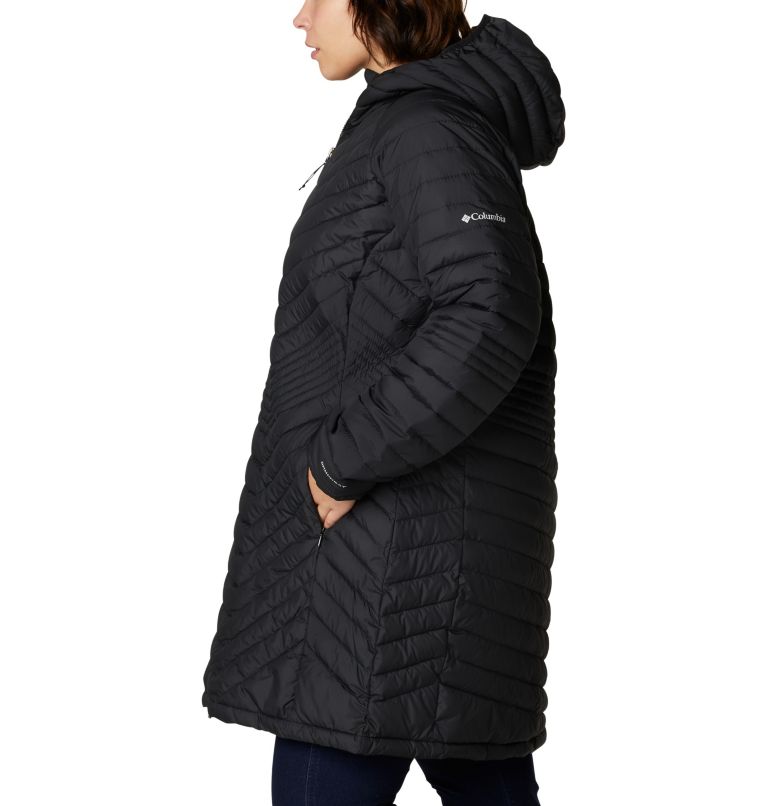 Women’s Powder Lite Mid Jacket - Plus Size, Color: Black, image 3