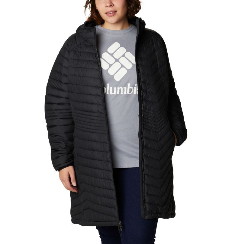 Thumbnail: Women’s Powder Lite Mid Jacket - Plus Size, Color: Black, image 6