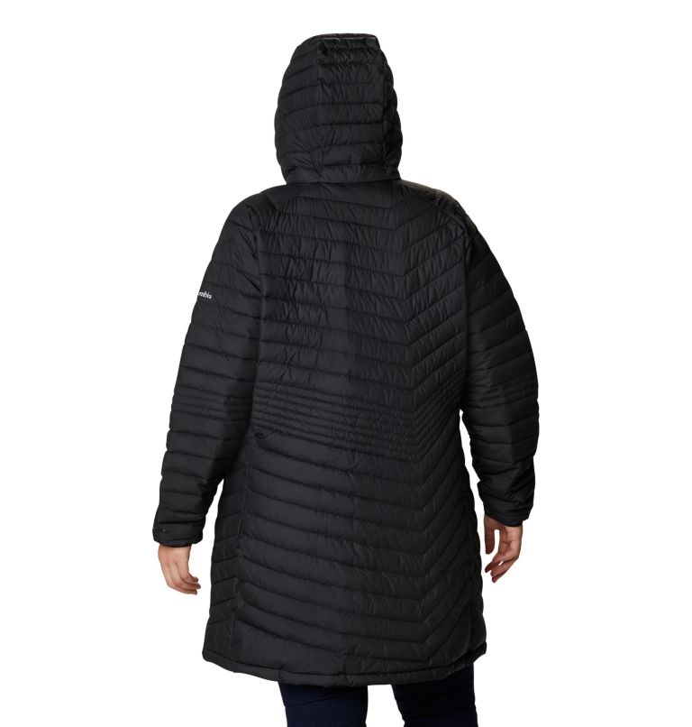 Thumbnail: Women’s Powder Lite Mid Jacket - Plus Size, Color: Black, image 2