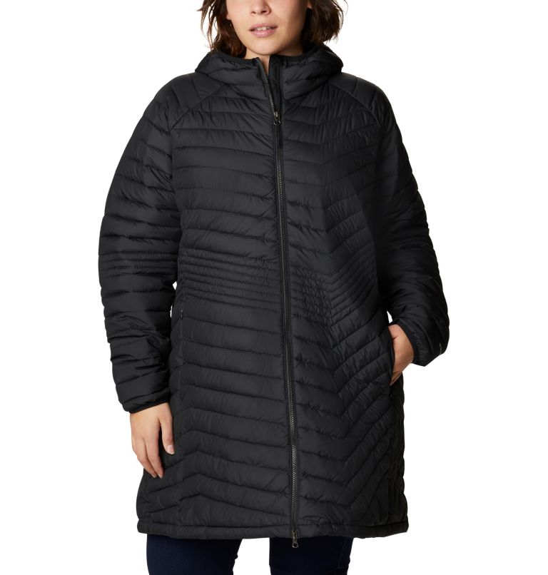 Women’s Powder Lite Mid Jacket - Plus Size, Color: Black, image 1