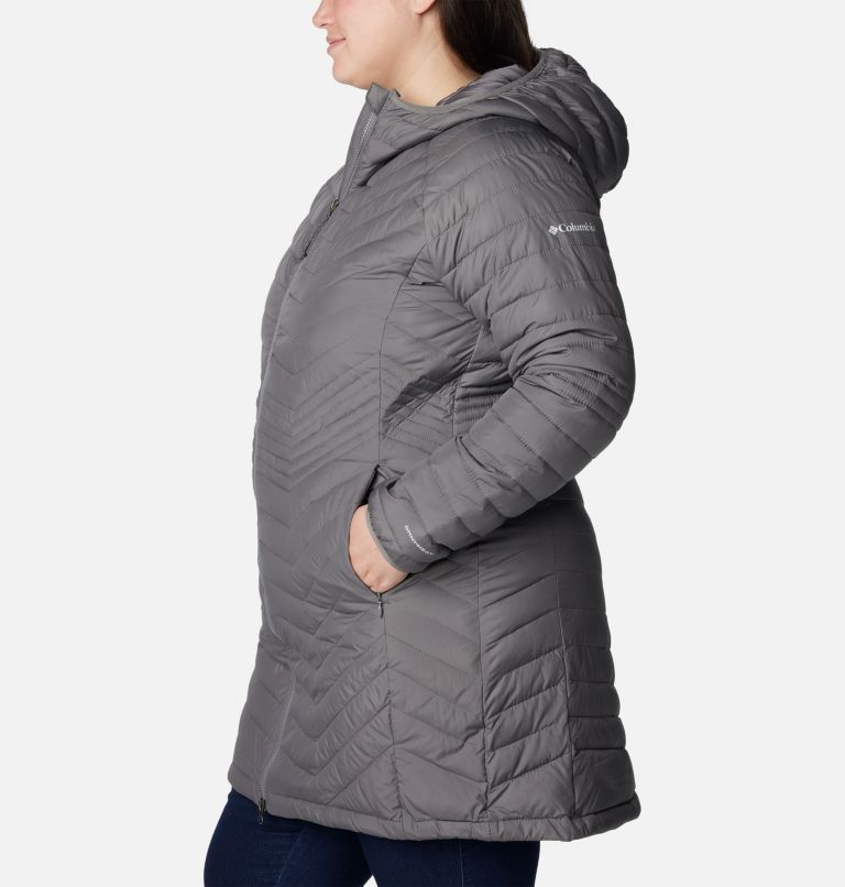 Women’s Powder Lite Mid Jacket - Plus Size, Color: City Grey, image 3