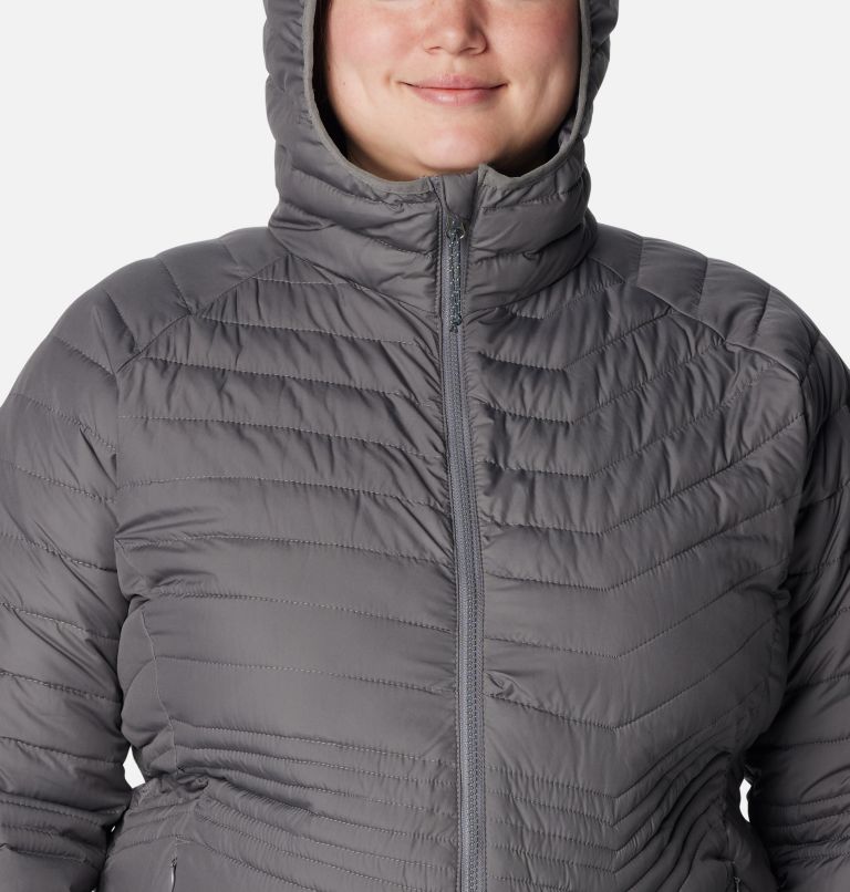 Women’s Powder Lite Mid Jacket - Plus Size, Color: City Grey, image 4
