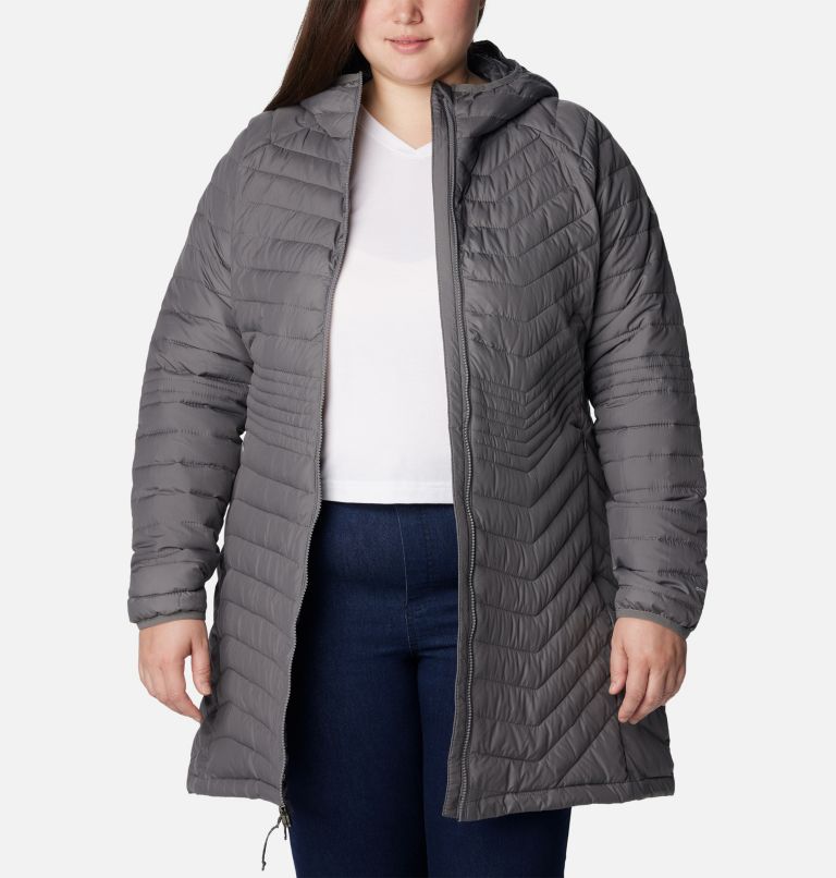 Women’s Powder Lite Mid Jacket - Plus Size, Color: City Grey, image 7