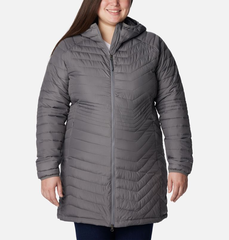 Women’s Powder Lite Mid Jacket - Plus Size, Color: City Grey, image 1