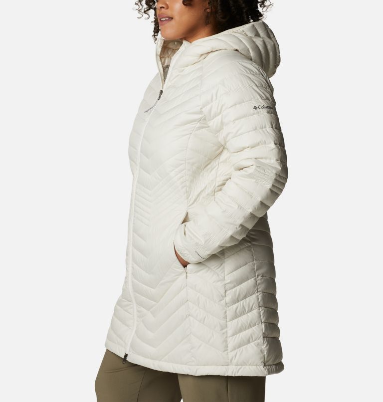 Women’s Powder Lite Mid Jacket - Plus Size, Color: Chalk, image 3