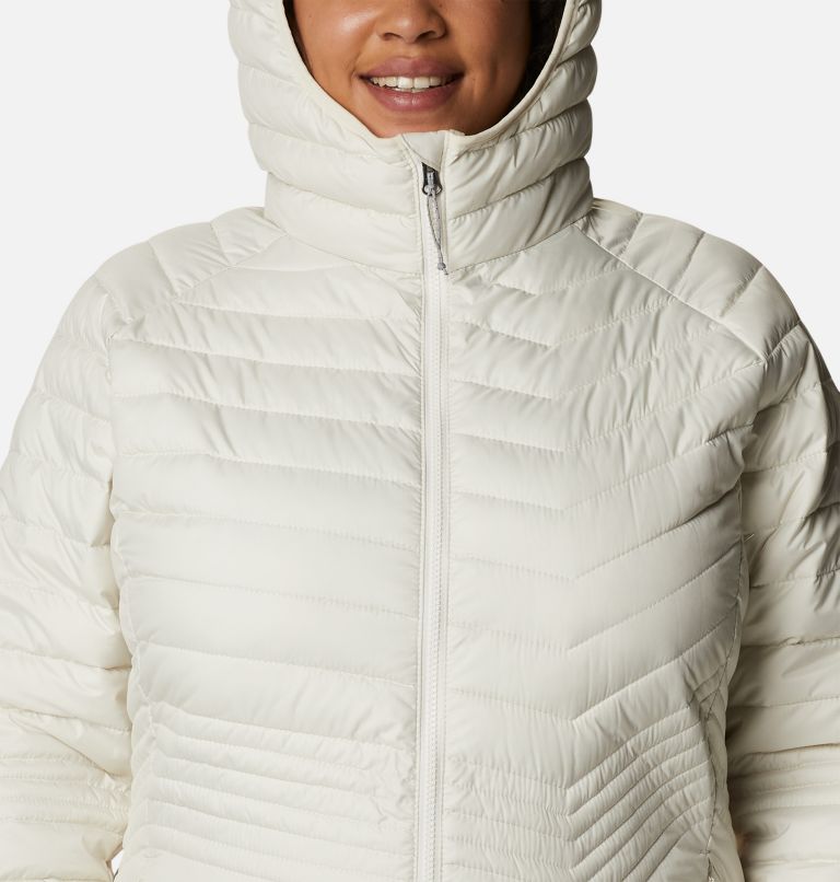 Women’s Powder Lite Mid Jacket - Plus Size, Color: Chalk, image 4