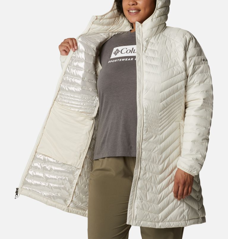 Women’s Powder Lite Mid Jacket - Plus Size, Color: Chalk, image 5