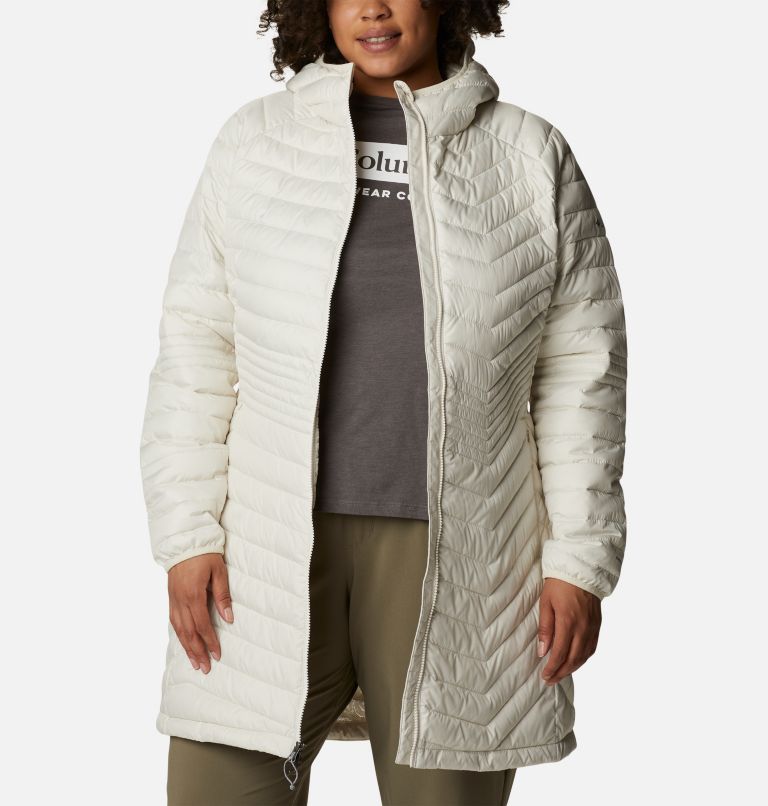 Women’s Powder Lite Mid Jacket - Plus Size, Color: Chalk, image 6