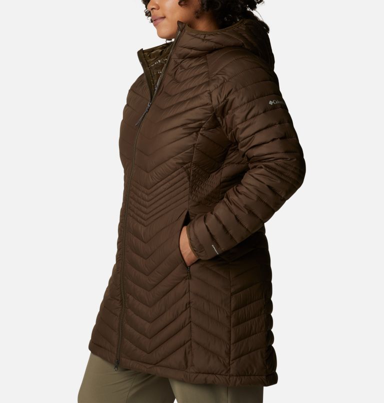 Women’s Powder Lite Mid Jacket - Plus Size, Color: Olive Green, image 3