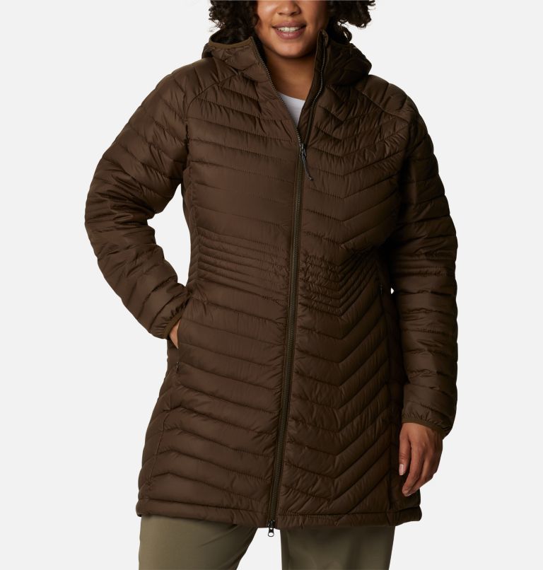 Women’s Powder Lite Mid Jacket - Plus Size, Color: Olive Green, image 1