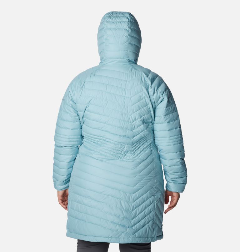 Thumbnail: Women’s Powder Lite Mid Jacket - Plus Size, Color: Aqua Haze, image 2