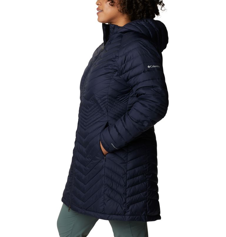 Women’s Powder Lite Mid Jacket - Plus Size, Color: Dark Nocturnal, image 3