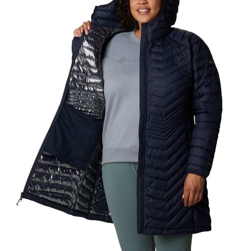 Thumbnail: Women’s Powder Lite Mid Jacket - Plus Size, Color: Dark Nocturnal, image 5