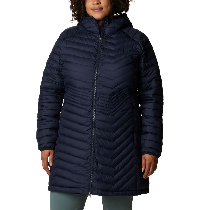 Thumbnail: Women’s Powder Lite Mid Jacket - Plus Size, Color: Dark Nocturnal, image 6