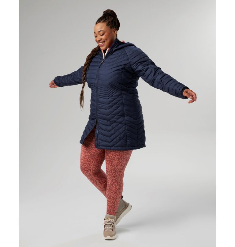 Thumbnail: Women’s Powder Lite Mid Jacket - Plus Size, Color: Dark Nocturnal, image 8