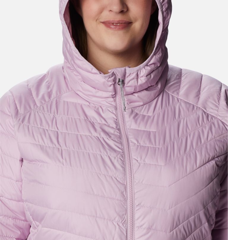 Thumbnail: Women’s Powder Lite Mid Jacket - Plus Size, Color: Aura, image 4